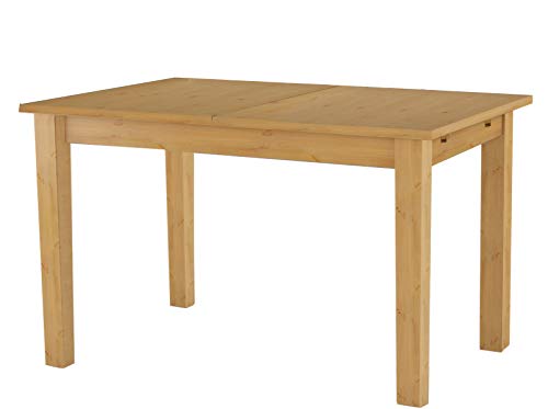 Esstisch Kiefer Massivholz Esszimmertisch ausziehbar rechteckig 160/200 x 80 x 75 cm Küchentisch Tisch für 4-6 Personen gebeizt geölt