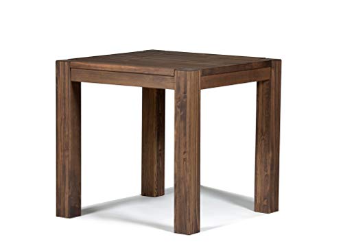 Esstisch 70x70cm Rio Bonito Cognac braun Pinie Massivholz geölt und gewachst Holz Tisch Küchentisch quadratisch für Esszimmer Wohnzimmer Küche