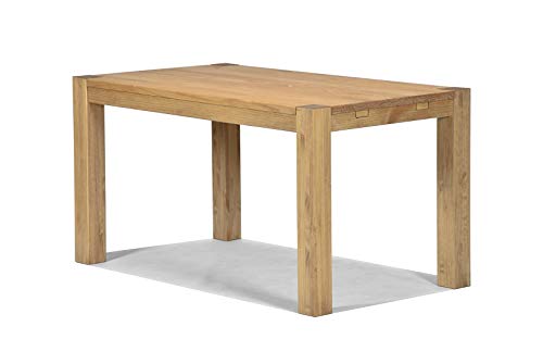 Naturholzmöbel Seidel Esstisch 140x80cm Rio Bonito B- Ware Farbton Honig Pinie Massivholz geölt und gewachst Holz Tisch für Esszimmer Wohnzimmer Küche, Optional: passende Bänke