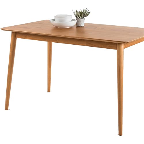 ZINUS Jen 120 cm großer Esstisch aus Holz | Küchentisch aus Massivholz | Einfache Montage, natürliche, 47 x 29.5 x 29 inches