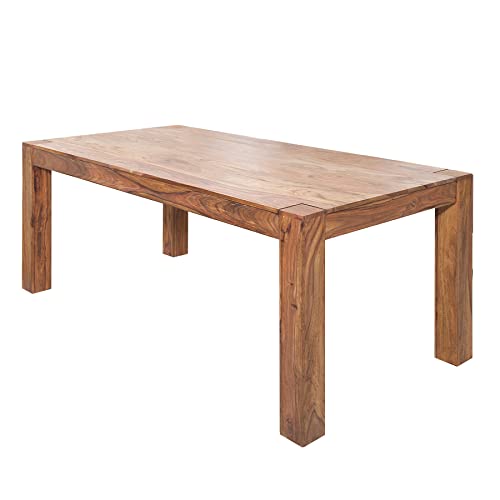 invicta INTERIOR Massiver Esstisch MAKASSAR 160cm Sheesham Tisch einzigartige Maserung Holztisch Küchentisch Konferenztisch