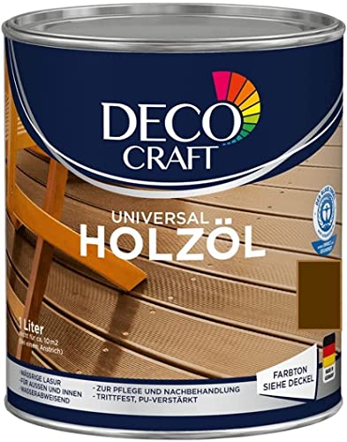 Deco Craft Holzöl Pflegeöl Öl für Holz für Außenbereich (Dunkel)